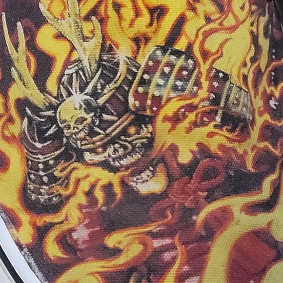 Vans Samurai Rising Slip On Skate Shoes Flames Mens 8.5 W 10 - Picture 3 of 12